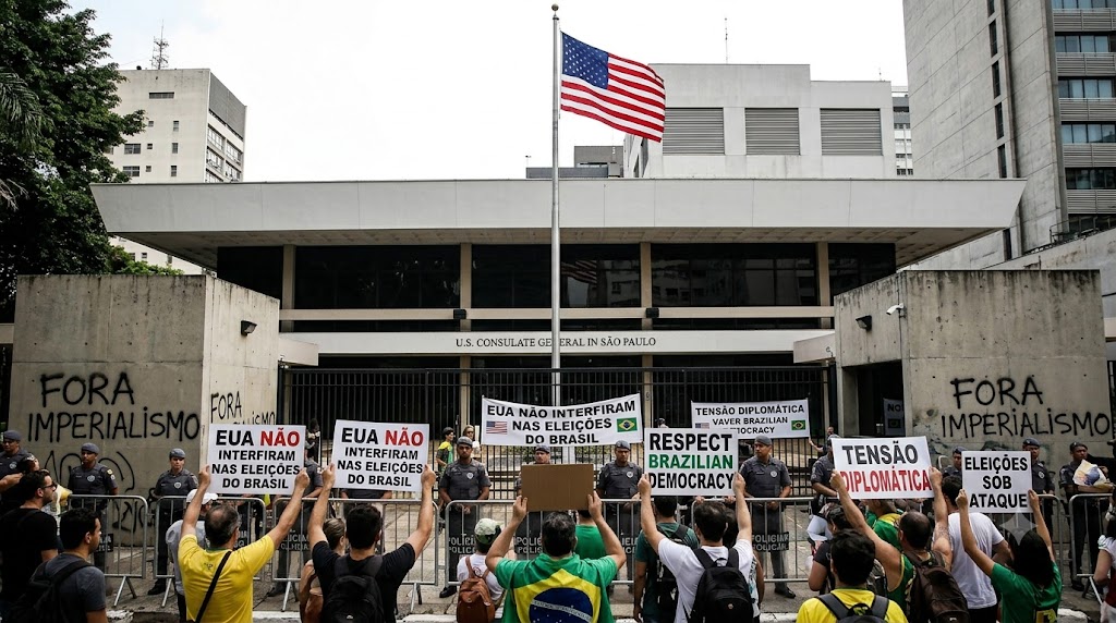 Consulado dos EUA em SP Convoca Influenciadores Anti-Lula em Meio a Tensão Eleitoral